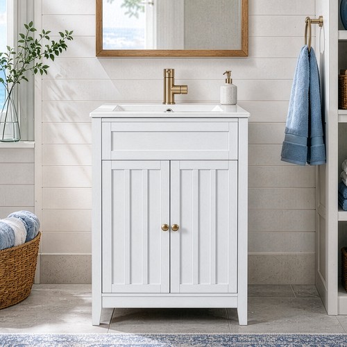 Bathroom cabinet with - bathroom,