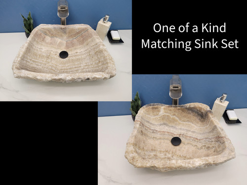 Onyx stone bathroom vessel - stone,