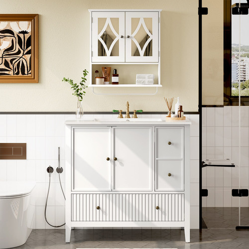 Bathroom vanity with - 36'',