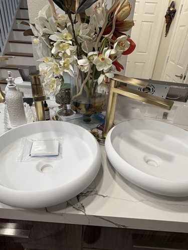 White porcelain sink - white,