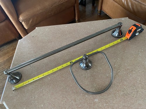 Brushed nickel piece - 2, bath